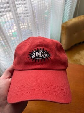 Sunday Red Sunburst Logo Cap